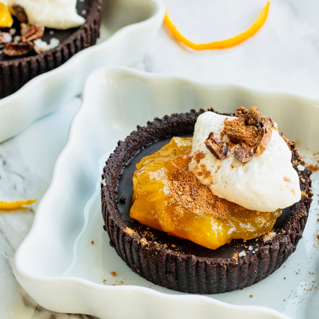 Hail Merry No Bake Chocolate Orange Harvest Tarts