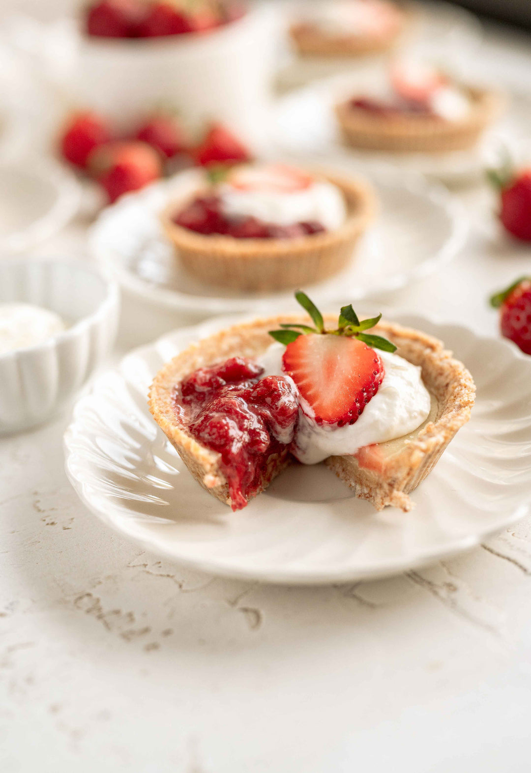 Lemon Strawberry Tart Recipe with Hail Merry Vegan Meyer lemon tart