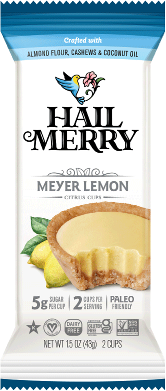 Hail Merry Raw Meyer Lemon Pie Individual Pack. Vegan. Healthy. No refined sugar. Gluten Free