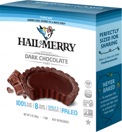 Box of Mini Dark Chocolate Tarts. No bake. Vegan. Gluten Free. Dairy Free. Buy Online. Healthy Snacks 